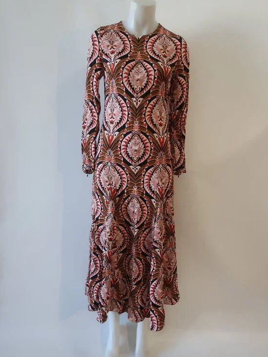 NWT Womens Farm Rio (Item- 625) Multicolor Pineapple Jewelry Maxi Dress XS - Picture 6 of 15